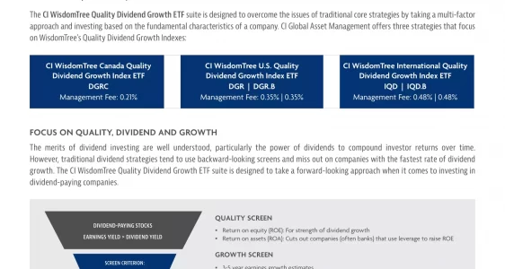 DGR.B: CI WisdomTree U.S. Quality Dividend Growth Index ETF