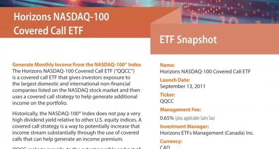 QQCC: Horizons NASDAQ-100 Covered Call ETF