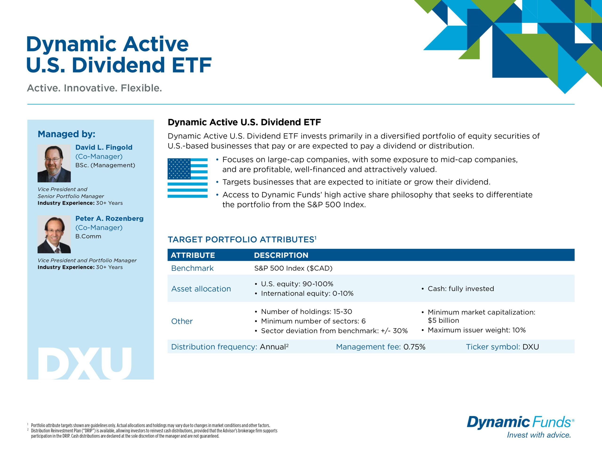 DXU: Dynamic Active U.S. Dividend ETF