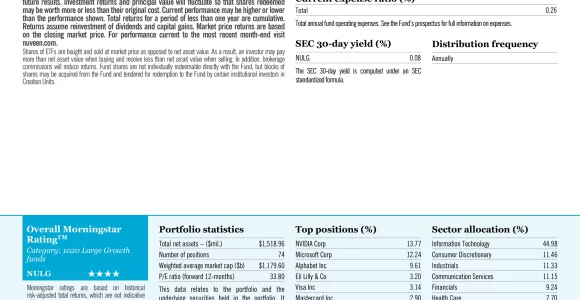 NULG ETF Review: Nuveen ESG Large-Cap Growth ETF