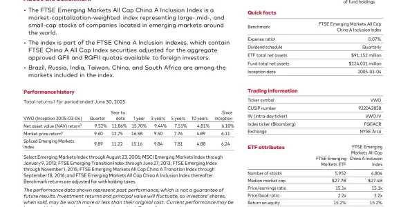 VWO: Vanguard FTSE Emerging Markets ETF